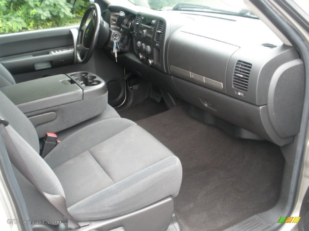 Ebony Interior 2009 Chevrolet Silverado 1500 LT Crew Cab Photo #51923450