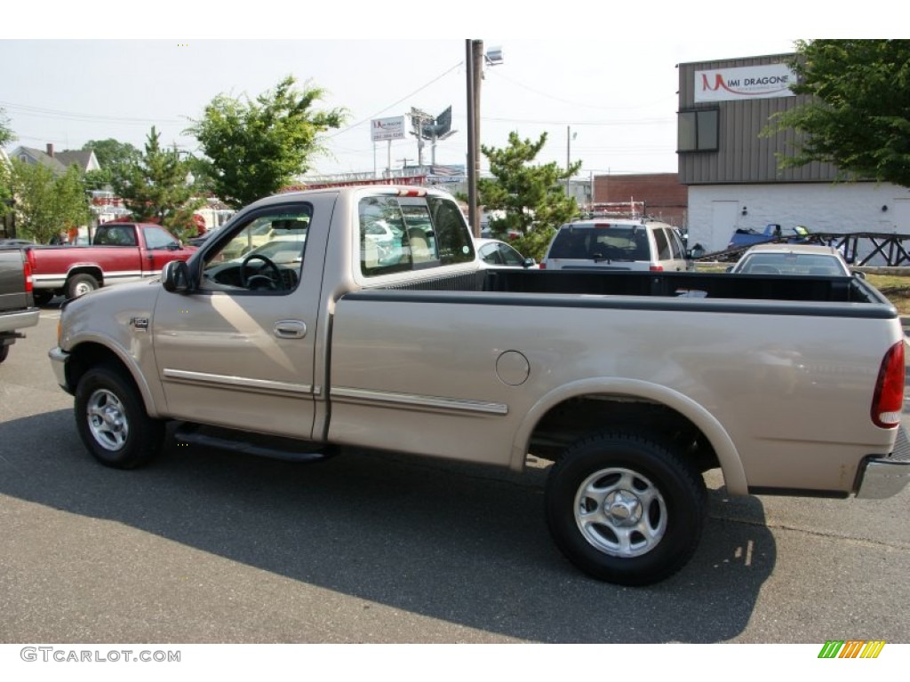 Prairie Tan Metallic 1998 Ford F150 XLT Regular Cab 4x4 Exterior Photo #51924248
