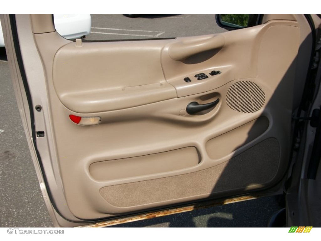 1998 Ford F150 XLT Regular Cab 4x4 Medium Prairie Tan Door Panel Photo #51924269