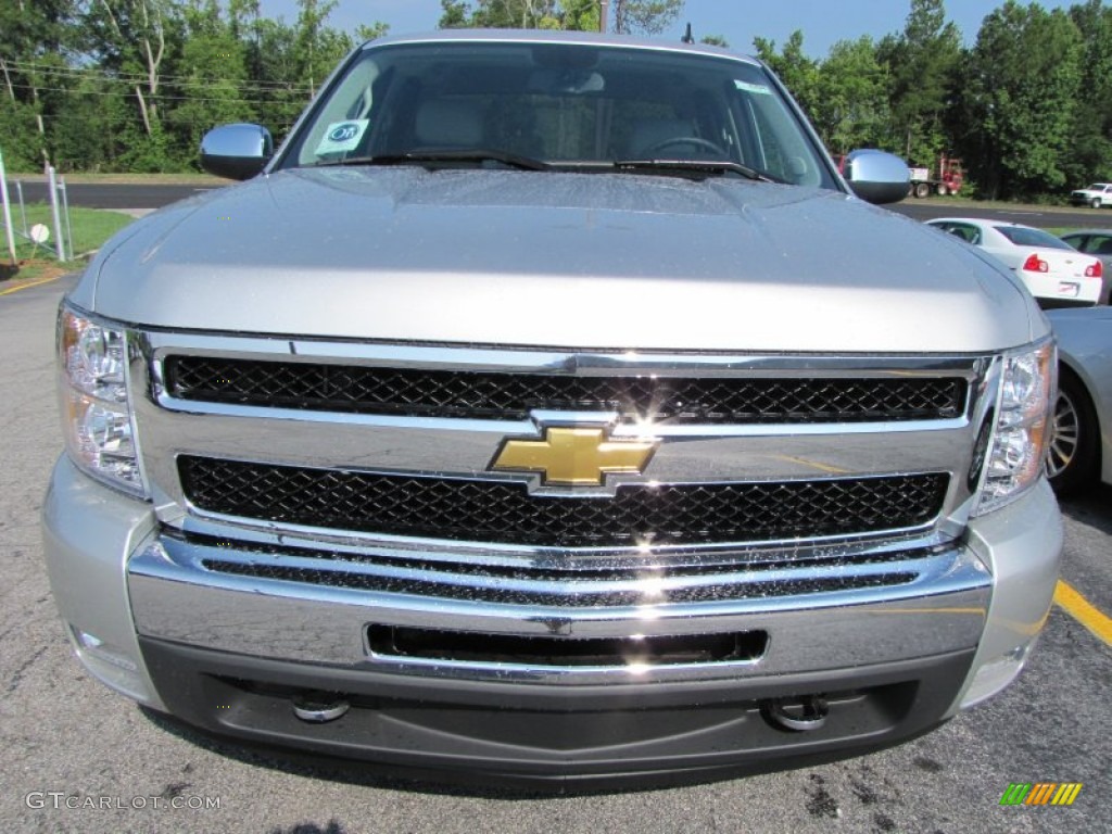2011 Silverado 1500 LT Crew Cab - Sheer Silver Metallic / Light Titanium/Ebony photo #2