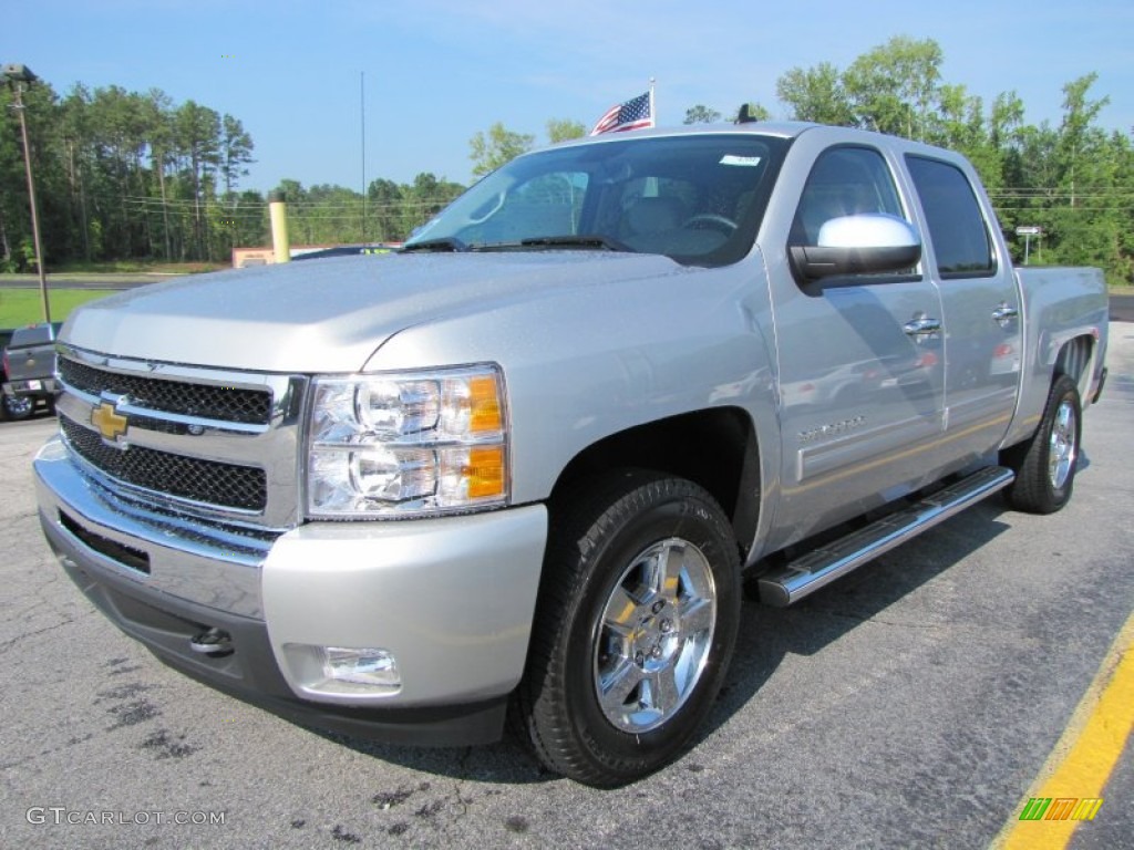 2011 Silverado 1500 LT Crew Cab - Sheer Silver Metallic / Light Titanium/Ebony photo #3