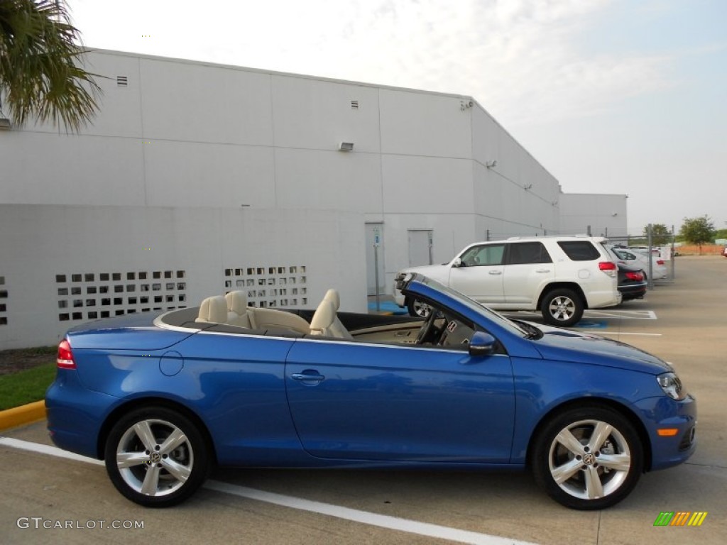 Rising Blue Metallic 2012 Volkswagen Eos Lux Exterior Photo #51926075