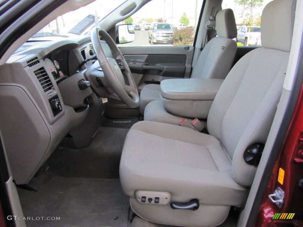 Khaki Interior 2008 Dodge Ram 2500 SLT Quad Cab 4x4 Photo #51926666