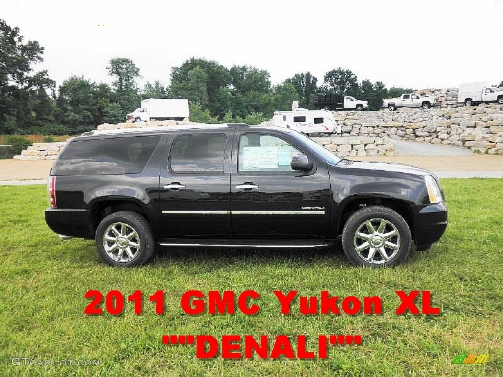 2011 Yukon XL Denali AWD - Onyx Black / Ebony photo #1