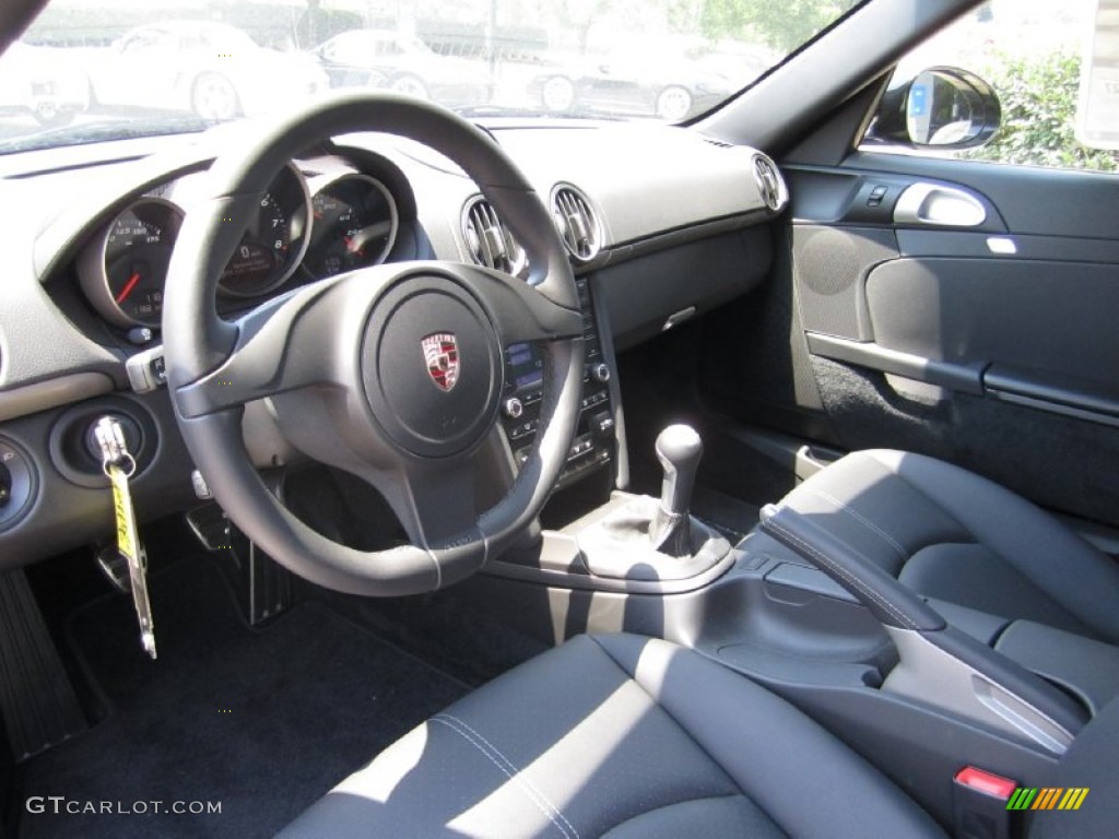 Black Interior 2011 Porsche Cayman Standard Cayman Model Photo #51928815