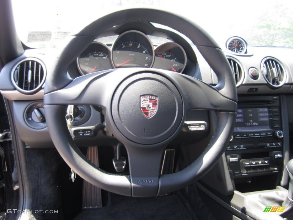 2011 Porsche Cayman Standard Cayman Model Black Steering Wheel Photo #51928845