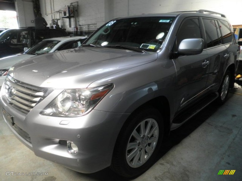 2008 LX 570 - Twilight Gray Metallic / Dark Gray photo #1