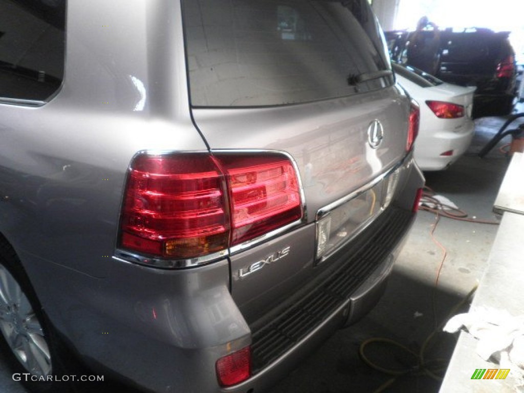 2008 LX 570 - Twilight Gray Metallic / Dark Gray photo #7