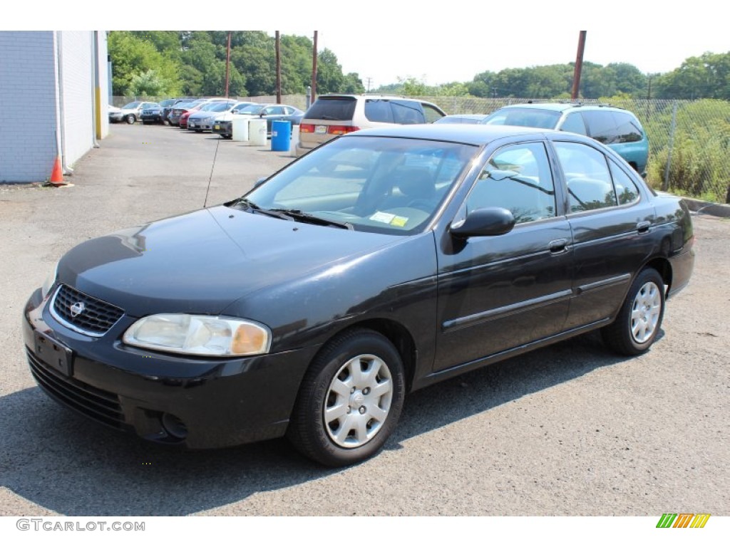 2001 Sentra GXE - Blackout Black / Sand photo #1