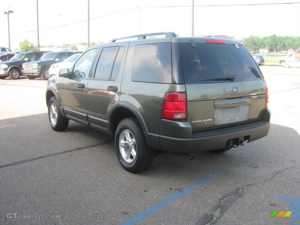 2003 Explorer XLT 4x4 - Estate Green Metallic / Medium Parchment Beige photo #8