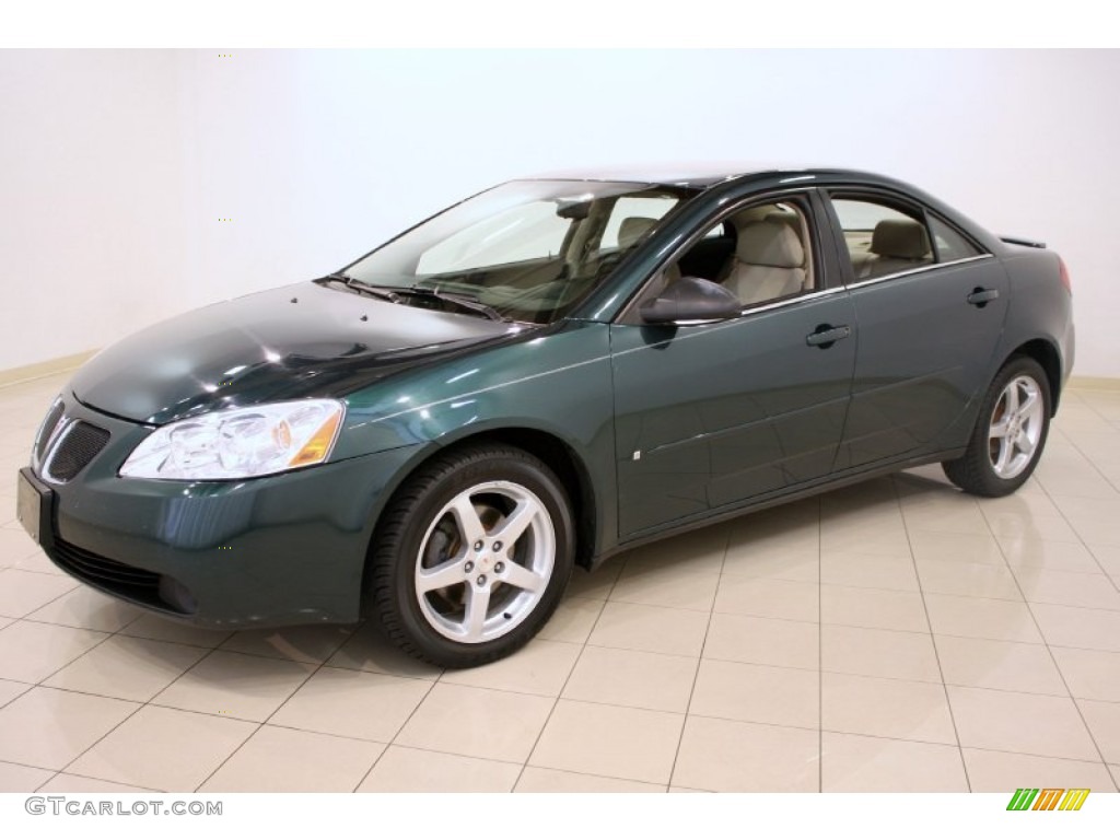 2007 G6 V6 Sedan - Emerald Green Metallic / Light Taupe photo #3