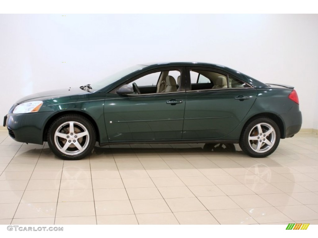 2007 G6 V6 Sedan - Emerald Green Metallic / Light Taupe photo #4