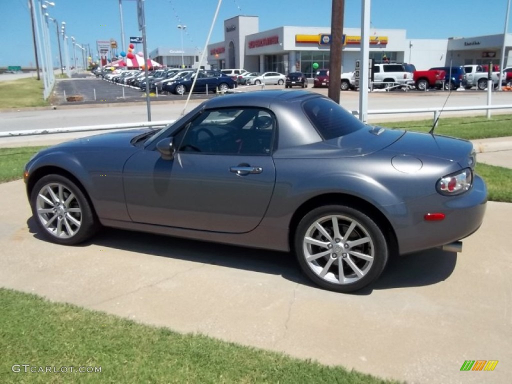 2007 MX-5 Miata Grand Touring Roadster - Galaxy Gray Mica / Tan photo #8