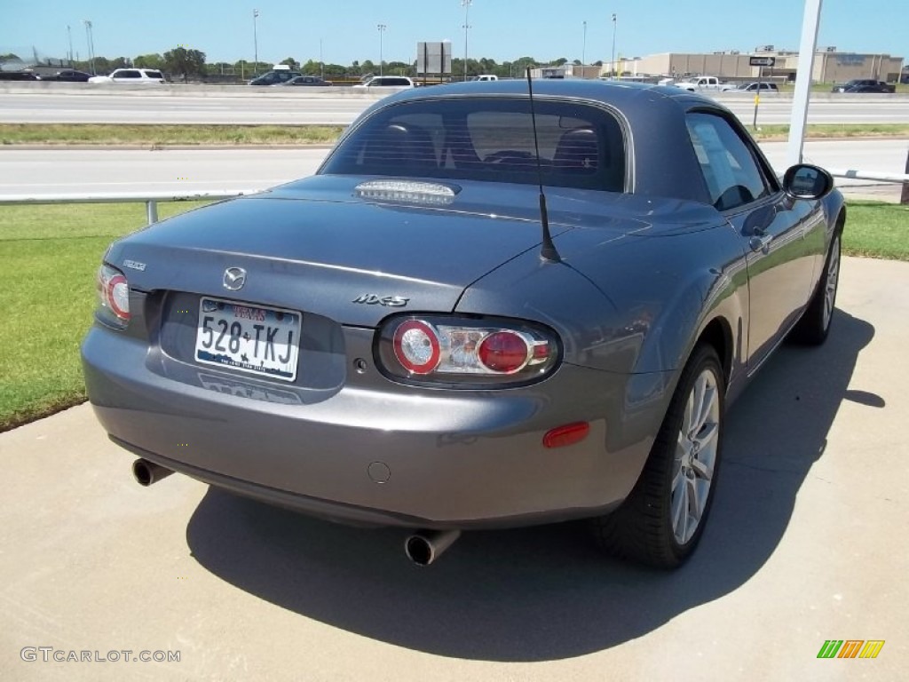 2007 MX-5 Miata Grand Touring Roadster - Galaxy Gray Mica / Tan photo #9