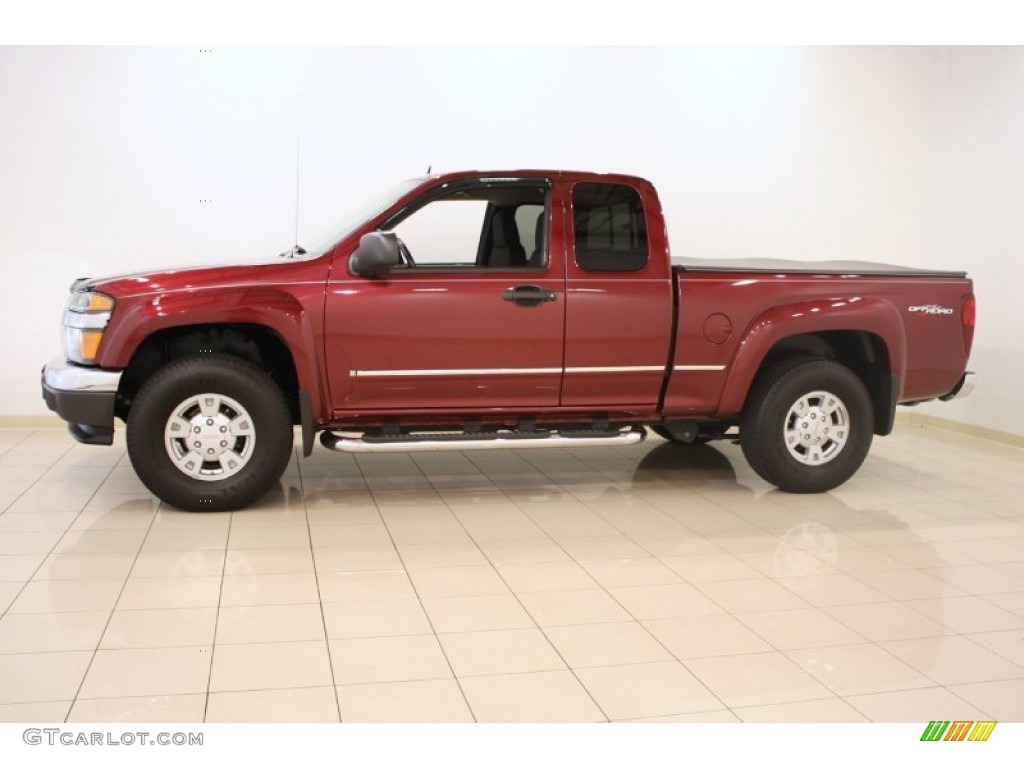 Sonoma Red Metallic 2008 GMC Canyon SLE Extended Cab 4x4 Exterior Photo #51932508
