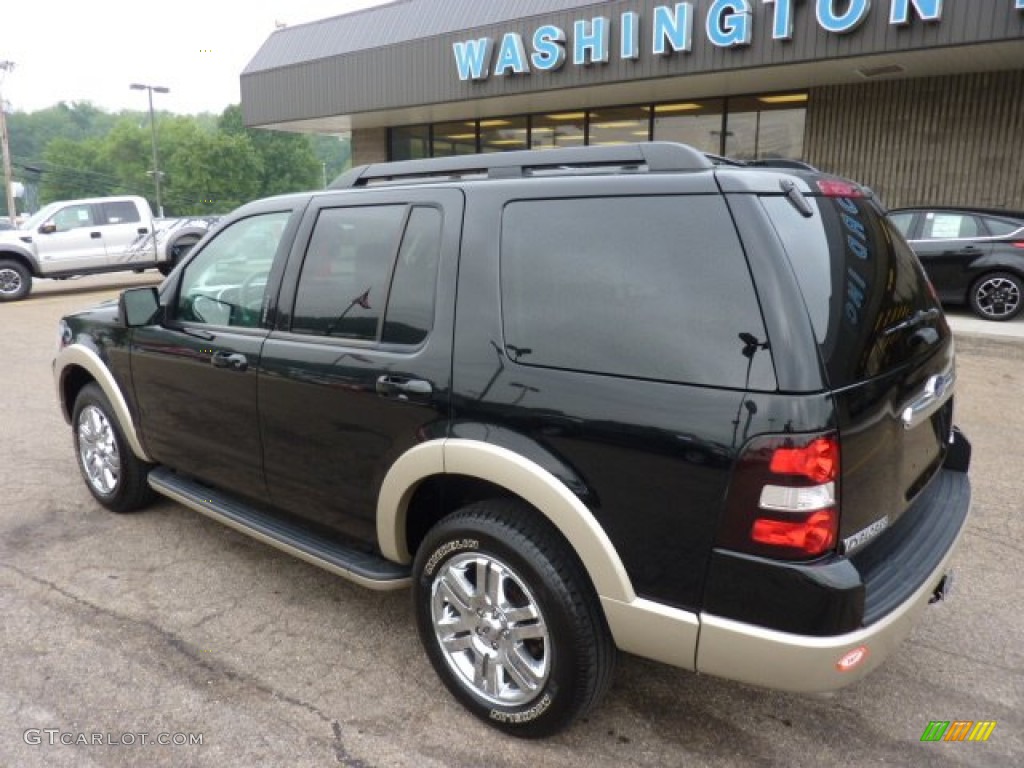 2010 Explorer Eddie Bauer 4x4 - Black / Black/Camel photo #2