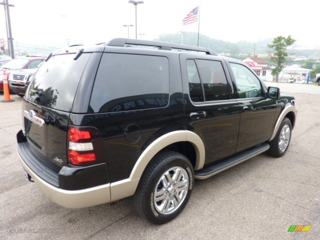 2010 Explorer Eddie Bauer 4x4 - Black / Black/Camel photo #4