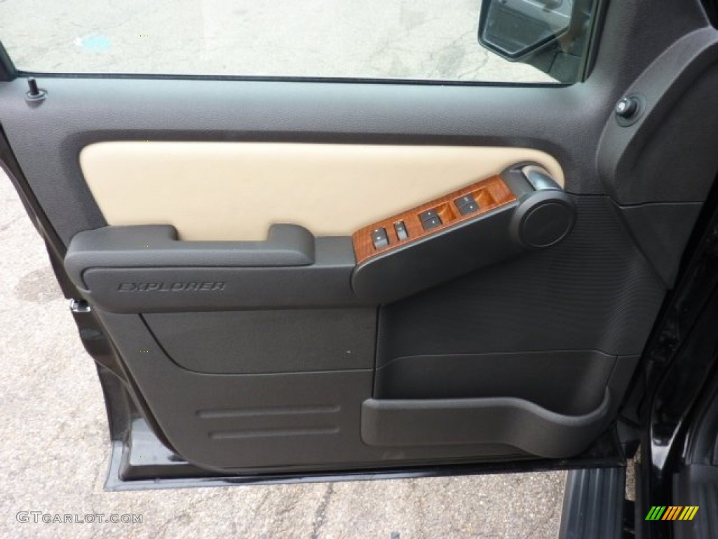 2010 Explorer Eddie Bauer 4x4 - Black / Black/Camel photo #15