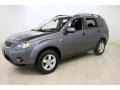 2007 Graphite Gray Pearl Mitsubishi Outlander ES  photo #3