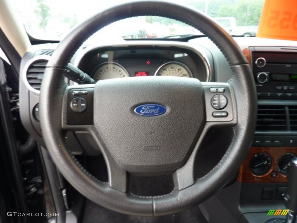 2010 Explorer Eddie Bauer 4x4 - Black / Black/Camel photo #17