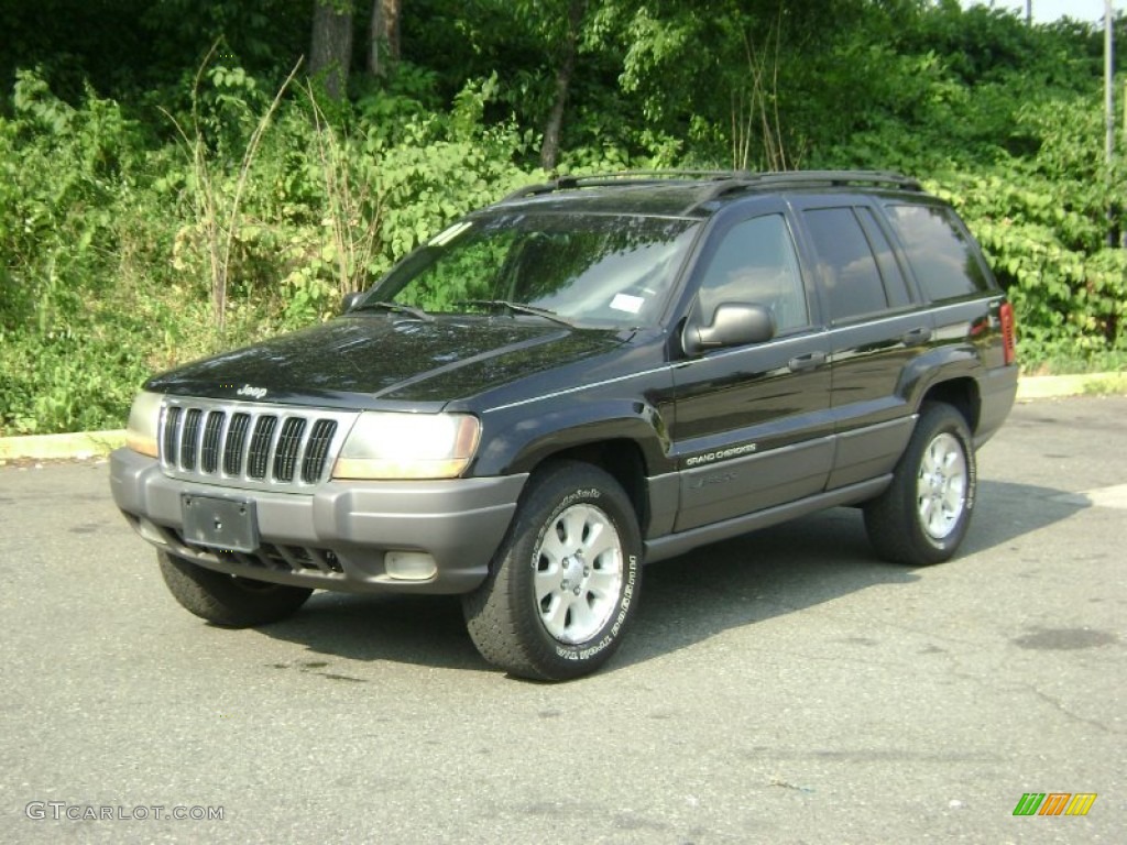 2001 Grand Cherokee Laredo 4x4 - Black / Agate photo #1