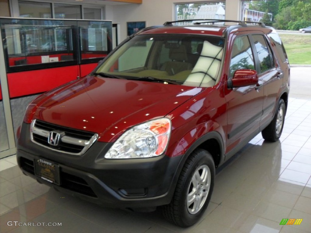 2004 CR-V EX 4WD - Chianti Red Pearl / Black photo #1