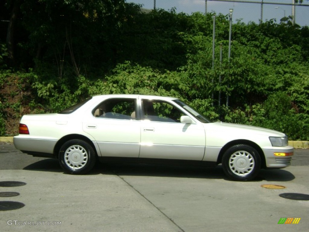 1991 LS 400 - Diamond White Pearl Metallic / Ivory photo #5