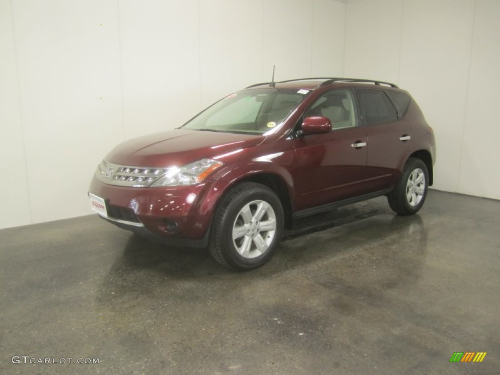 2007 Murano S AWD - Merlot Pearl / Cafe Latte photo #1