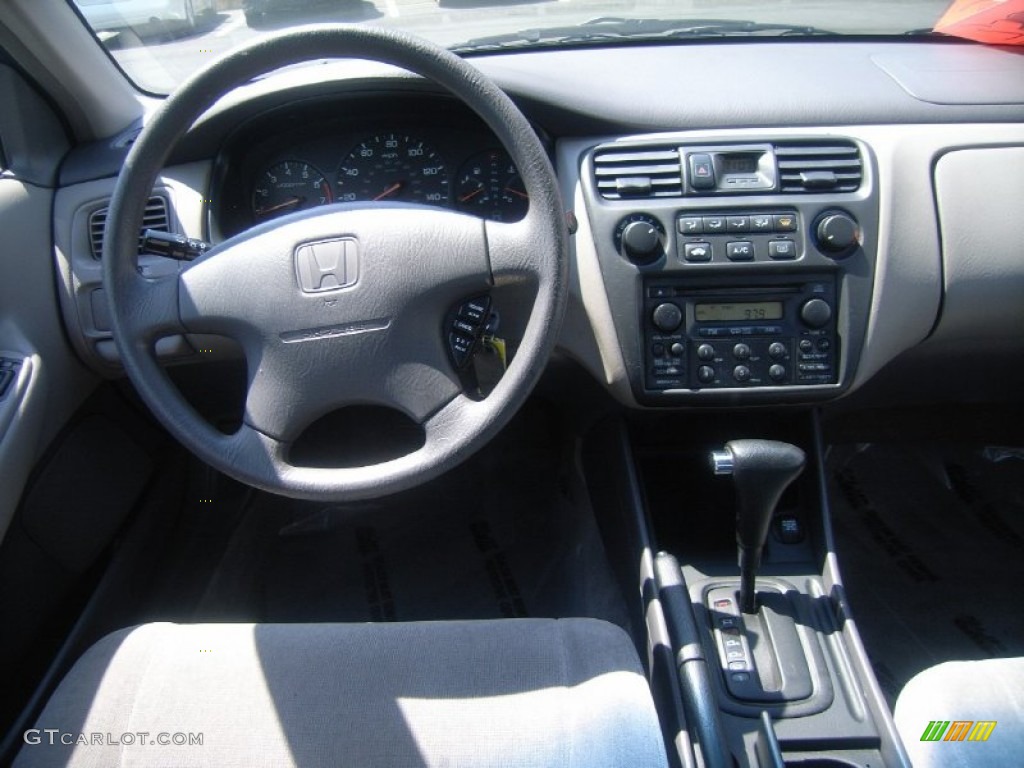 1999 Accord EX Sedan - Flamenco Black Pearl / Gray photo #4