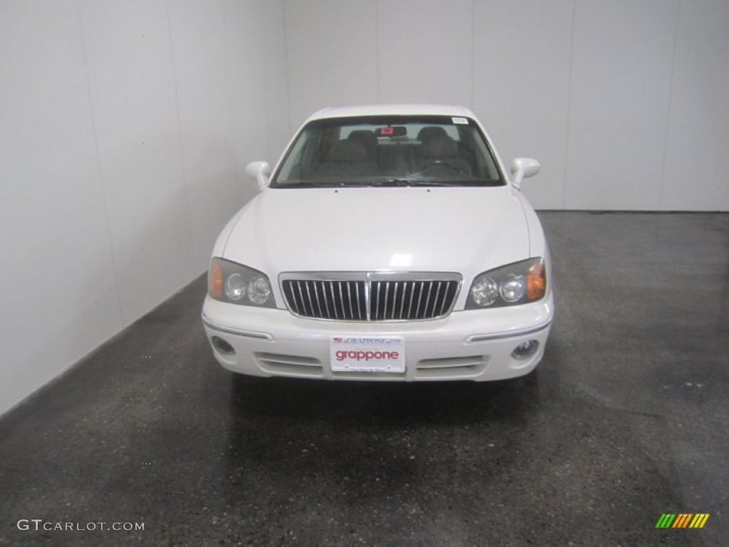 2002 XG350 Sedan - Ivory White Pearl / Beige photo #2