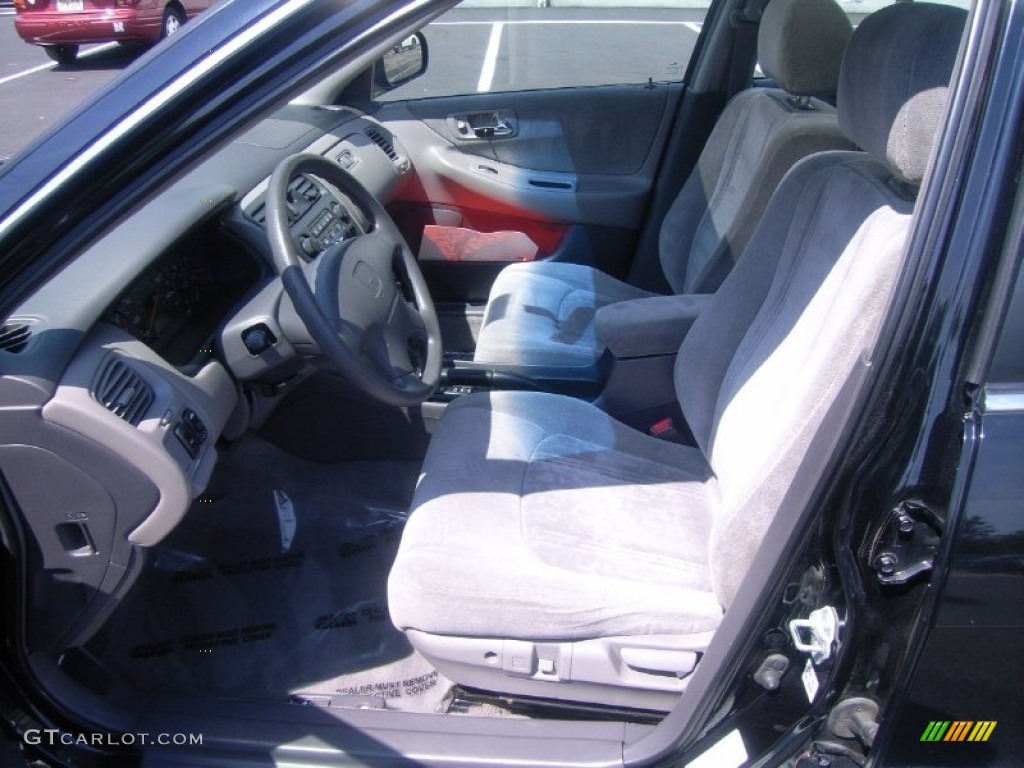 1999 Accord EX Sedan - Flamenco Black Pearl / Gray photo #8