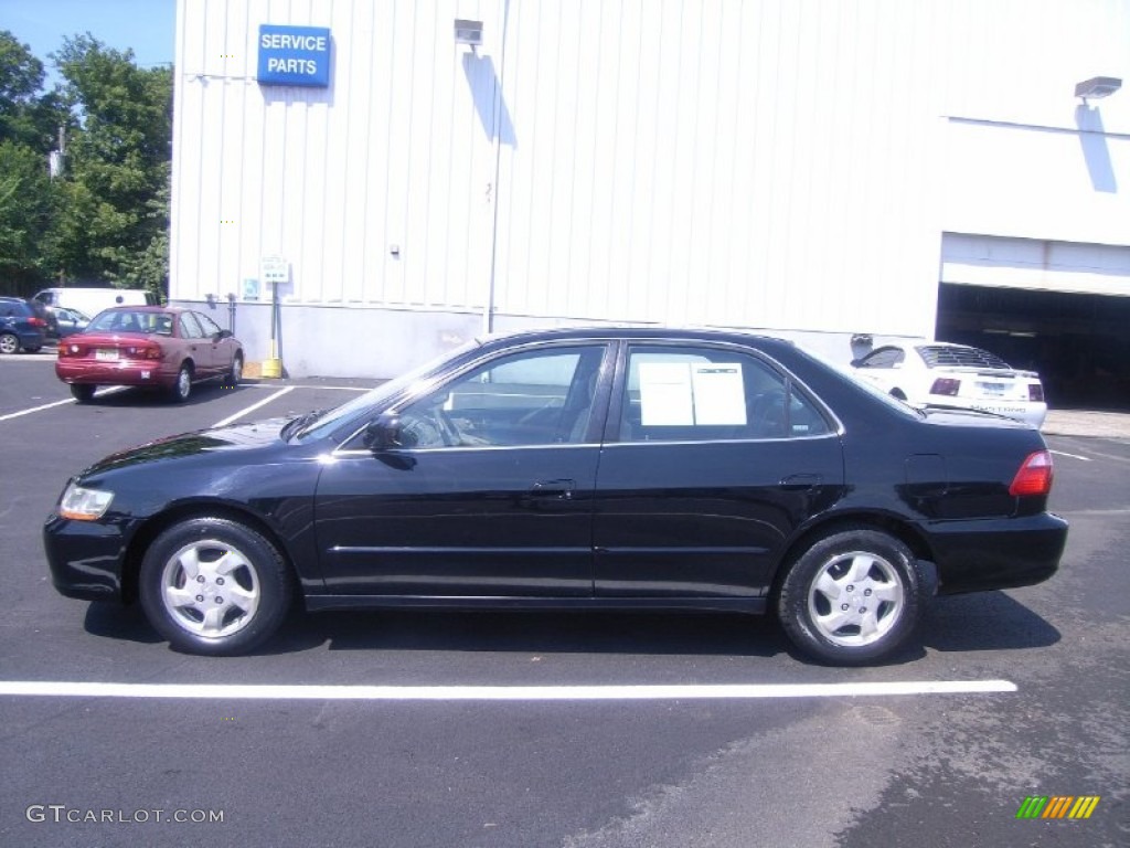 1999 Accord EX Sedan - Flamenco Black Pearl / Gray photo #22