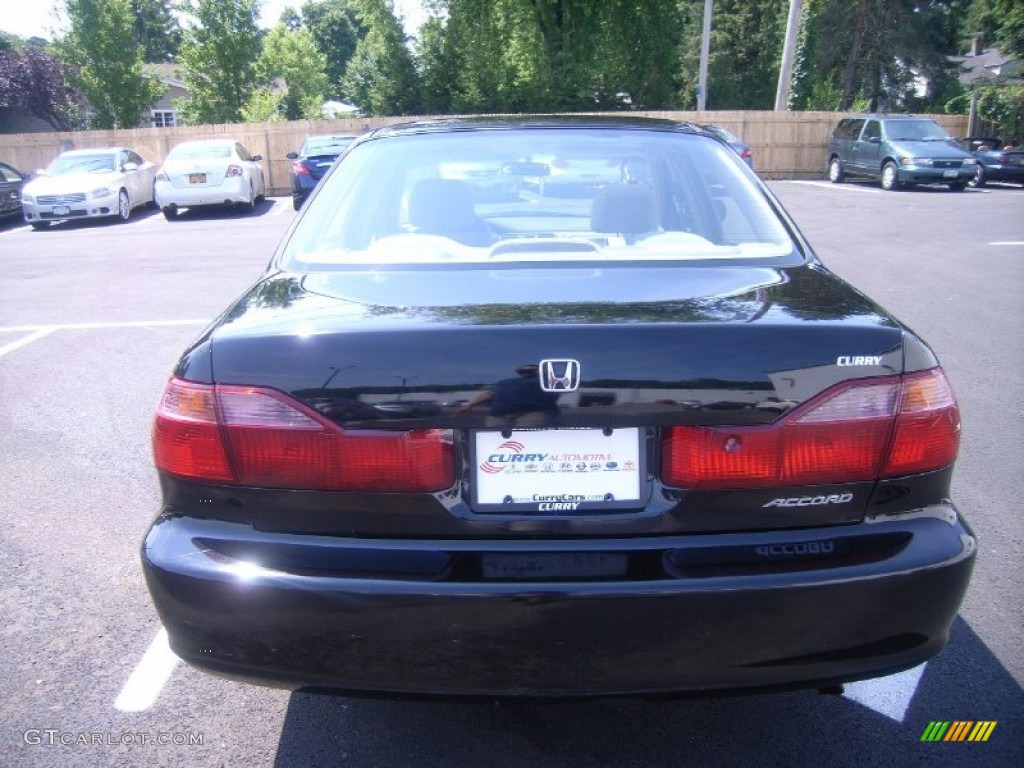 1999 Accord EX Sedan - Flamenco Black Pearl / Gray photo #23