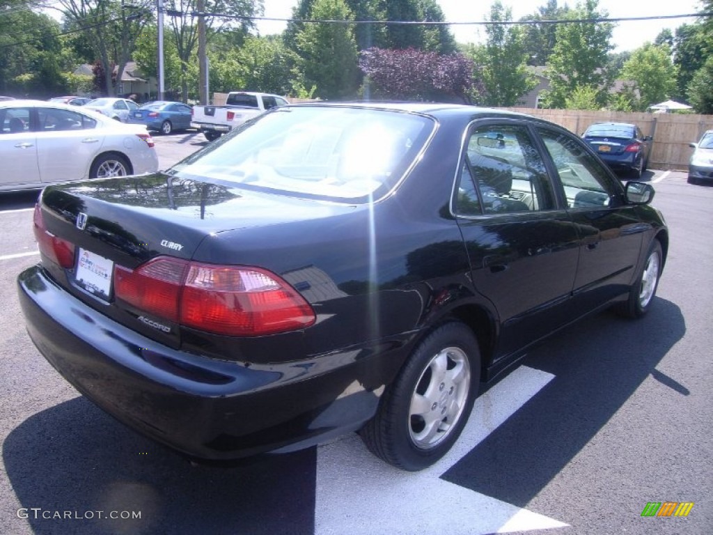 1999 Accord EX Sedan - Flamenco Black Pearl / Gray photo #24