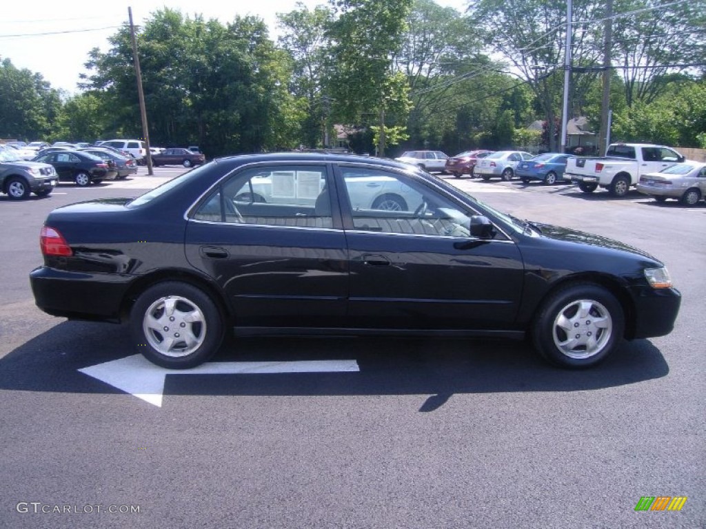 1999 Accord EX Sedan - Flamenco Black Pearl / Gray photo #25