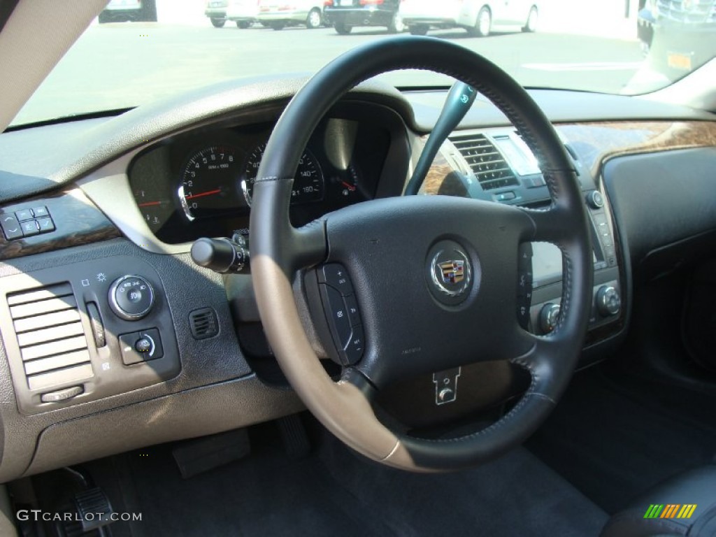 2010 Cadillac DTS Standard DTS Model Ebony Steering Wheel Photo #51939291