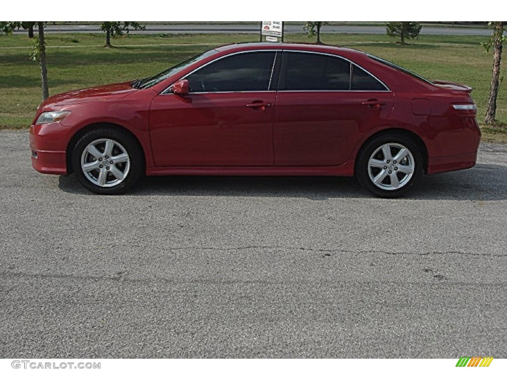 2008 Camry SE - Barcelona Red Metallic / Dark Charcoal photo #34