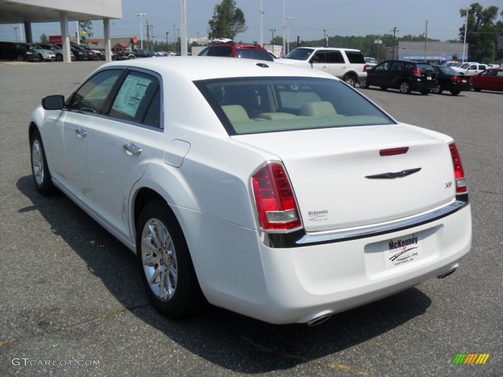 2011 300 Limited - Bright White / Black/Light Frost Beige photo #2