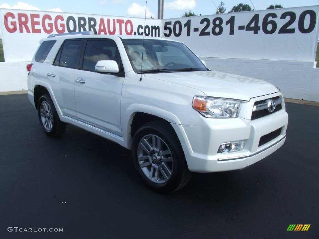 2011 4Runner Limited 4x4 - Blizzard White Pearl / Sand Beige Leather photo #1