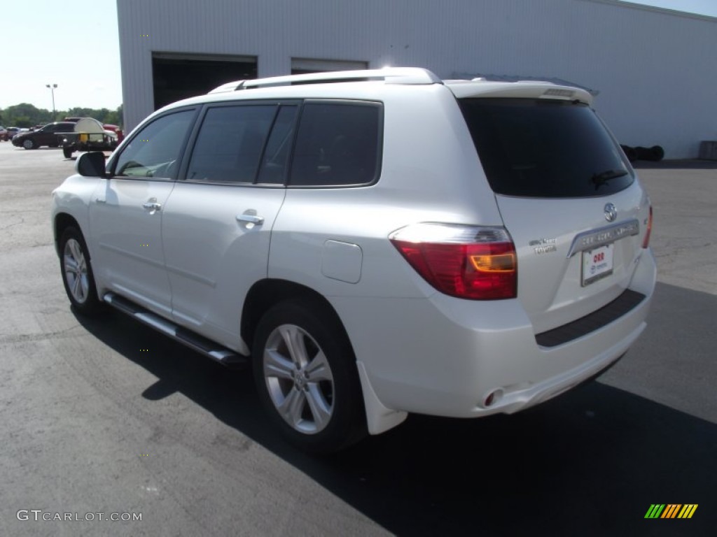 2009 Highlander Limited 4WD - Blizzard White Pearl / Ash photo #5