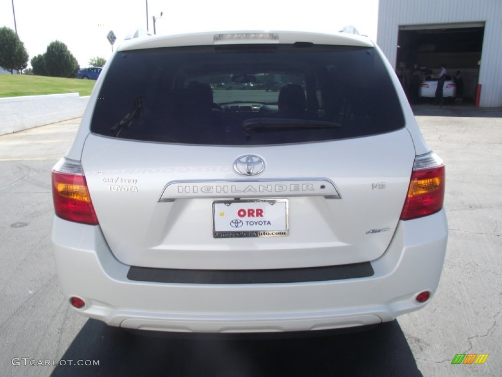 2009 Highlander Limited 4WD - Blizzard White Pearl / Ash photo #6