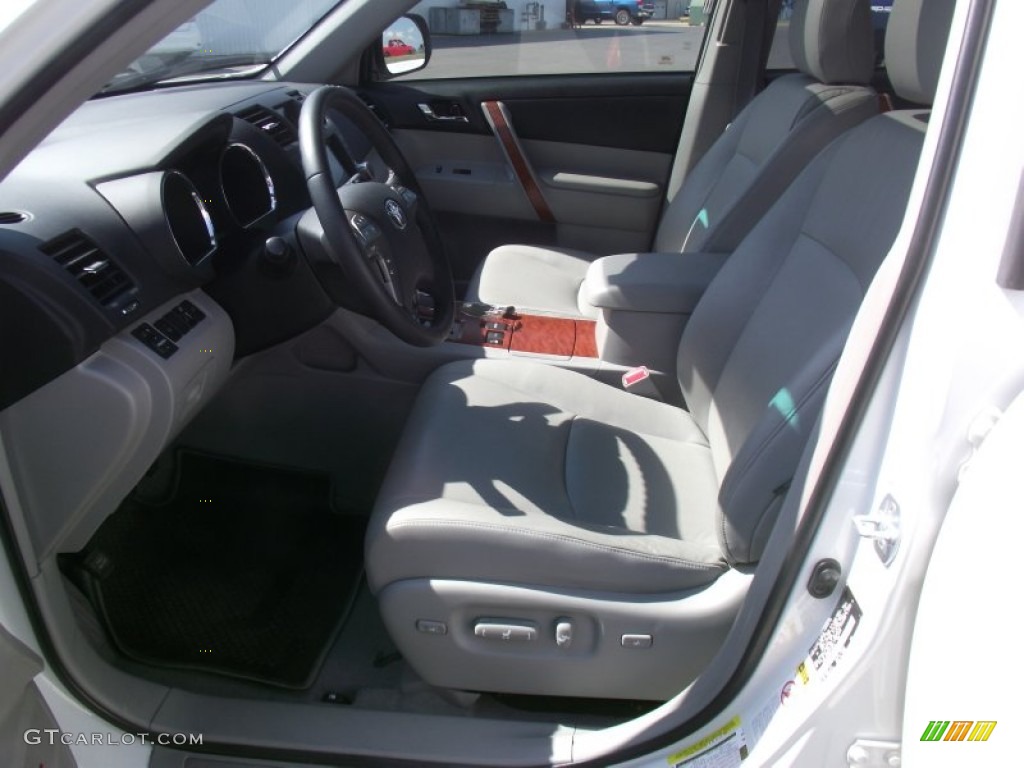2009 Highlander Limited 4WD - Blizzard White Pearl / Ash photo #11