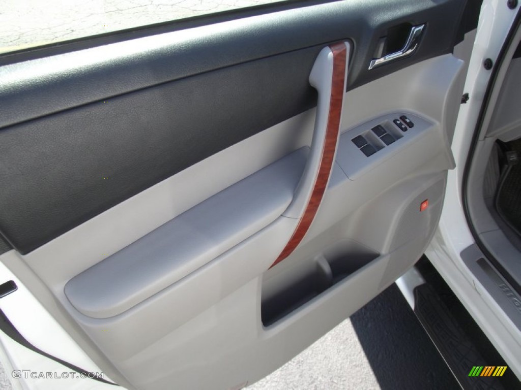 2009 Highlander Limited 4WD - Blizzard White Pearl / Ash photo #12