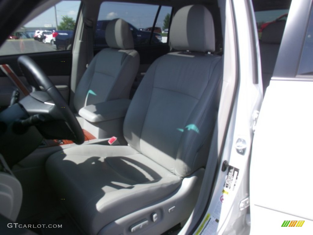 2009 Highlander Limited 4WD - Blizzard White Pearl / Ash photo #13