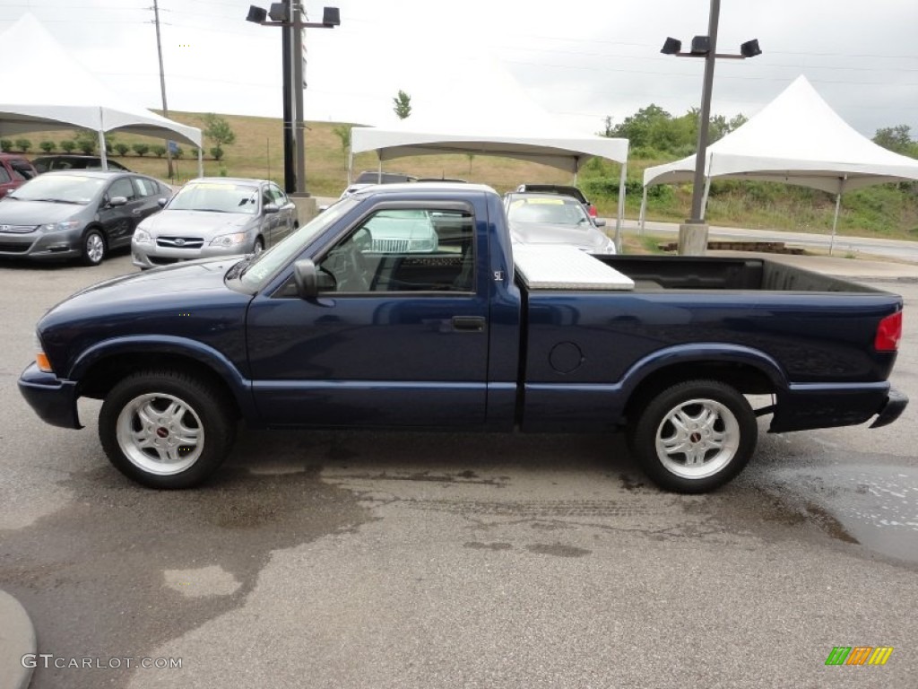 Indigo Blue Metallic 2003 GMC Sonoma SL Regular Cab Exterior Photo #51944146