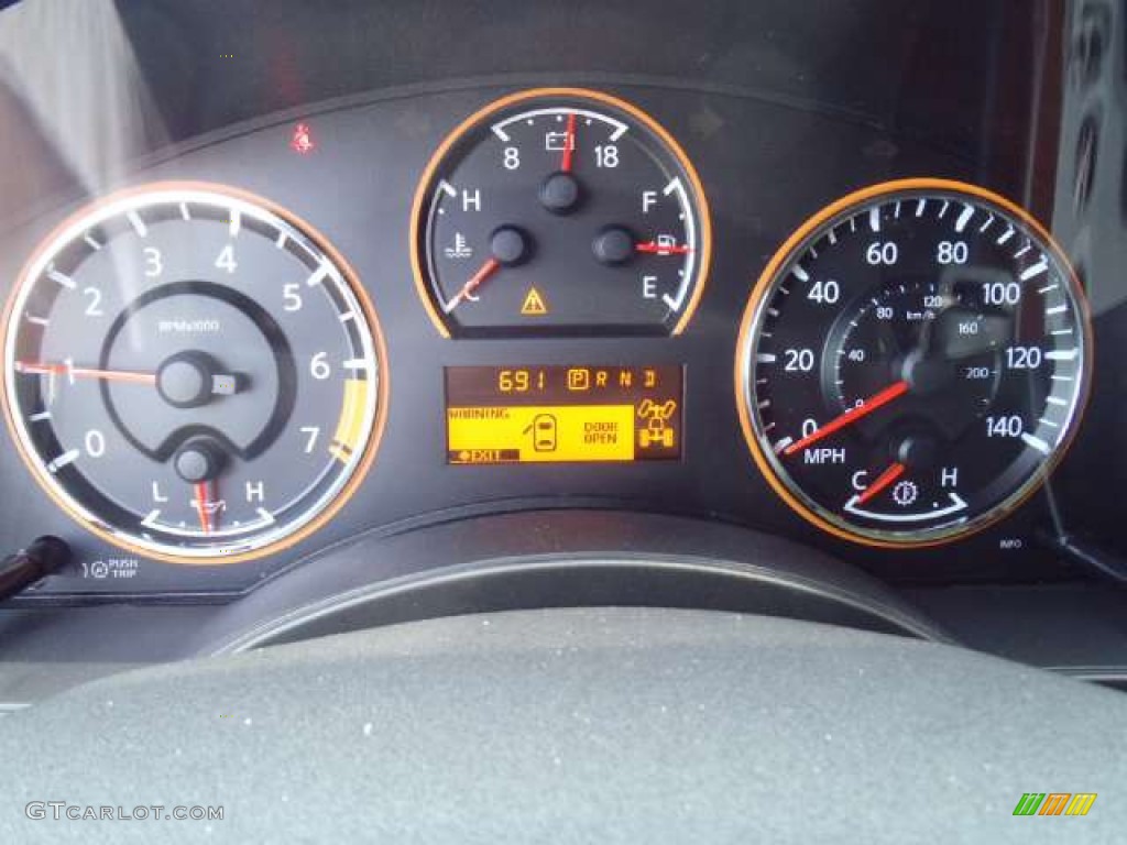 2011 Nissan Titan SL Crew Cab 4x4 Gauges Photo #51945455