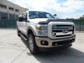 2011 White Platinum Metallic Tri-Coat Ford F250 Super Duty King Ranch Crew Cab 4x4  photo #1