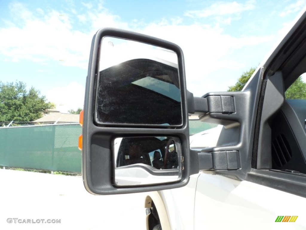 2011 F250 Super Duty King Ranch Crew Cab 4x4 - White Platinum Metallic Tri-Coat / Chaparral Leather photo #17