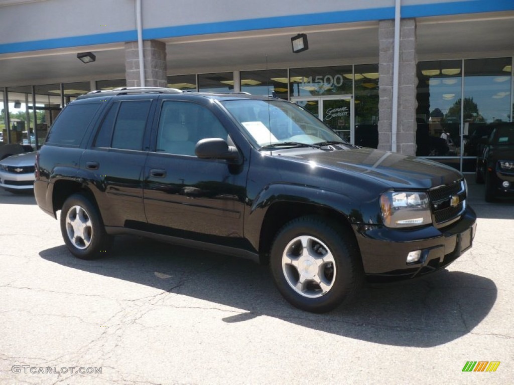 2008 TrailBlazer LT 4x4 - Black / Light Gray photo #1