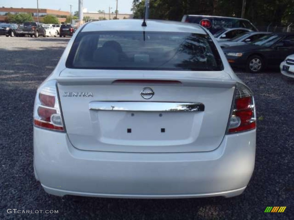 2012 Sentra 2.0 S - Aspen White / Beige photo #4